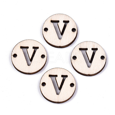 Unfinished Natural Poplar Wood Links Connectors WOOD-S045-140A-01V-1