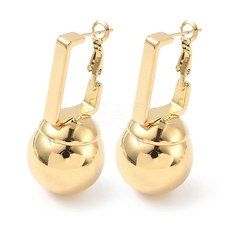 304 Stainless Steel Hoop Earrings EJEW-V015-03G-1