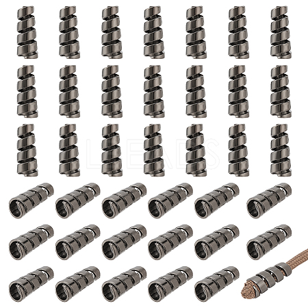 60Pcs Zinc Alloy Cord End FIND-NB0005-77-1