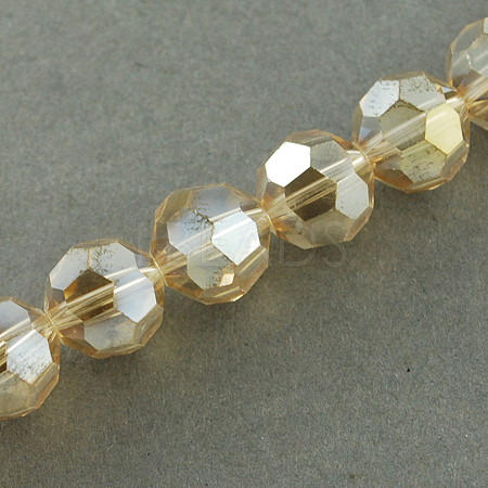 Electroplate Glass Beads Strands EGLA-R016-2mm-22-1