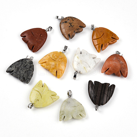 Natural Mixed Stone Pendants G-T141-19-1