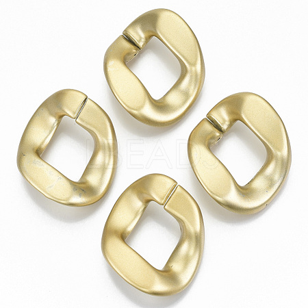 Opaque Spray Painted Acrylic Linking Rings OACR-S021-63A-B01-1