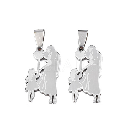 Non-Tarnish 201 Stainless Steel Pendants STAS-T044-291P-1