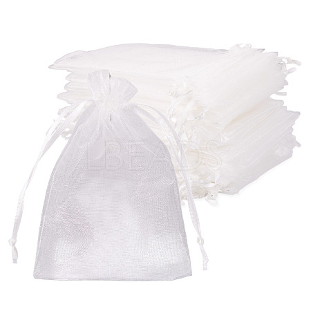50Pcs Organza Bags Jewellery Storage Pouches Wedding Favour Party Mesh Drawstring Gift OP-TA0001-16E-1