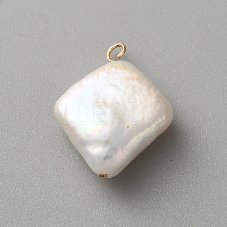 Natural Baroque Keshi Pearl Pendants KK-CJC0025-001G-08-1