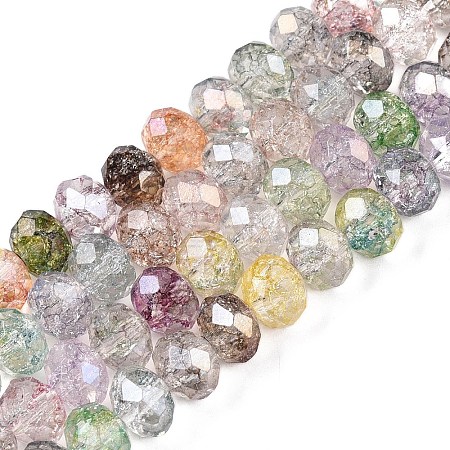 Transparent Glass Beads Strands GLAA-T023-8mm-A15-1