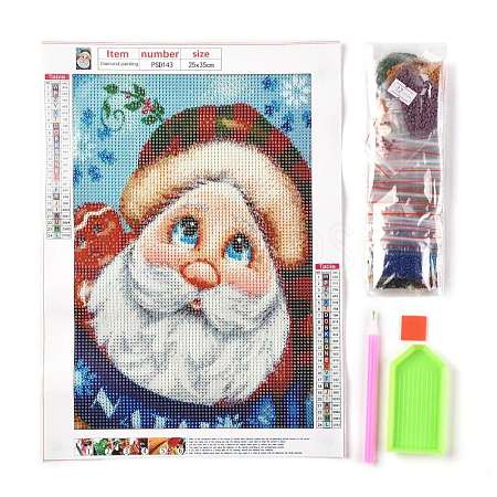 Christmas Theme DIY Diamond Painting Canvas Kits for Kids DIY-I055-15-1