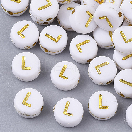 Plating Acrylic Beads PACR-R242-01L-1
