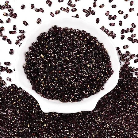 Picasso Spray Painted Glass Seed Beads SEED-T006-04-23-1