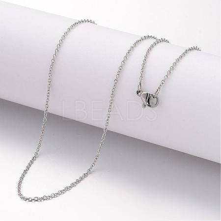 304 Stainless Steel Necklace Making MAK-K004-15P-1