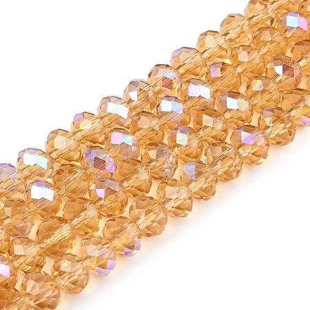 Electroplate Glass Beads Strands EGLA-A044-T6mm-L23-1
