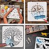 Plastic Reusable Drawing Painting Stencils Templates DIY-WH0202-256-4