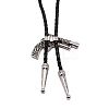 Gun Shape Laria Necklace for Men Women NJEW-WH0011-10AS-3