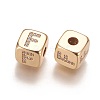 Brass Micro Pave Cubic Zirconia Beads KK-K238-16G-F-2