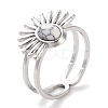 Ion Plating(IP) 304 Stainless Steel Ring RJEW-B059-01P-01-1