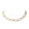 Natural Trochid Shell/Trochus Shell Rectangle Beaded Necklaces for Women NJEW-JN06401-3