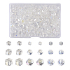 Biyun 300Pcs 9 Style Electroplate Glass Beads Strands EGLA-BY0001-01-2
