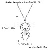 Halloween 304 Stainless Steel Laser Cut Pendant Necklaces FS-WG247A7-09-1