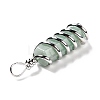 Natural Green Aventurine Big Pointed Pendants G-I322-05P-04-3