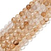 Heated Natural Citrine Beads Strands G-B088-C17-05-1