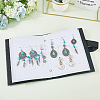 Portable PU Leather Earring Display Book EDIS-CL0001-02B-3