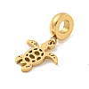 304 Stainless Steel European Dangle Charms STAS-U005-18G-2