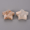 Natural Cherry Blossom Agate Star Shaped Worry Stones G-T132-002A-13-2