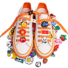 36Pcs 18 Style PVC Shoelace Buckles FIND-AR0004-64-7