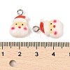 Christmas Theme Opaque Resin Pendants RESI-S08-02I-3