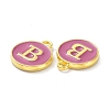 Golden Plated Alloy Enamel Charms ENAM-XCP0001-13B-3