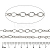 304 Stainless Steel Textured Oval Link Chains CHS-A016-03P-A-2