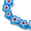 Handmade Millefiori Lampwork Beads Strands LAMP-G164-03D-3