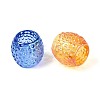 UV Plating Transparent Acrylic European Beads TACR-T029-08M-2