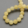 Natural Yellow Jade Beads Strands G-S180-8mm-2