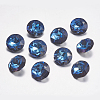 Faceted Glass Rhinestone Charms RGLA-F051-12mm-001BB-1