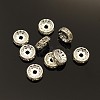 Brass Rhinestone Spacer Beads RB-A003-10MM-S-1