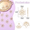 Barrel Plating Alloy Enamel Pendants ENAM-YW0002-57-6