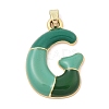 Alloy Enamel Pendants ENAM-S023-01G-G-2