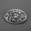 Viking Knot Alloy Brooches for Men PW-WG49871-05-1