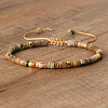 Natural Crazy Agate Beaded Braided Bracelets QH4784-20-1