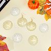 SUPERFINDINGS 20Pcs 2 Colors 201 Stainless Steel Pendants STAS-FH0001-69-4