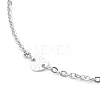 304 Stainless Steel Cable Chain Anklets AJEW-H104-09P-2