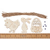 Wooden Cutouts Ornaments WOOD-TA0002-39-5