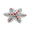 Christmas Alloy Rhinestone Cabochons FIND-U016-03P-01-2