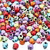 200Pcs Opaque Acrylic Beads SACR-NB0001-13-1