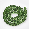 Transparent Glass Bead Strands X-GLAA-R095-6mm-14-2