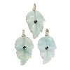 Natural Flower Amazonite Pendants G-K372-06G-A01-1