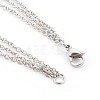 316 Surgical Stainless Steel Tiered Necklaces NJEW-JN02298-3
