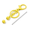 Spray Painted Alloy Bar Beadable Keychain for Jewelry Making DIY Crafts KEYC-A011-02H-4