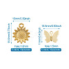 Brass Filigree Pendants KK-TA0007-80-9